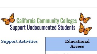 Activities to support undocumented