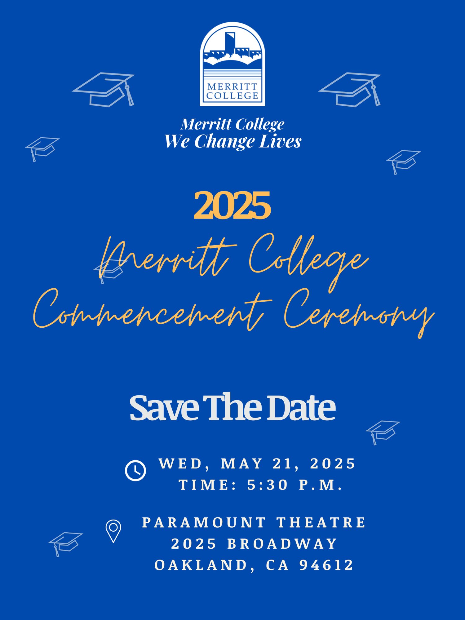 merritt graduation spring 2025