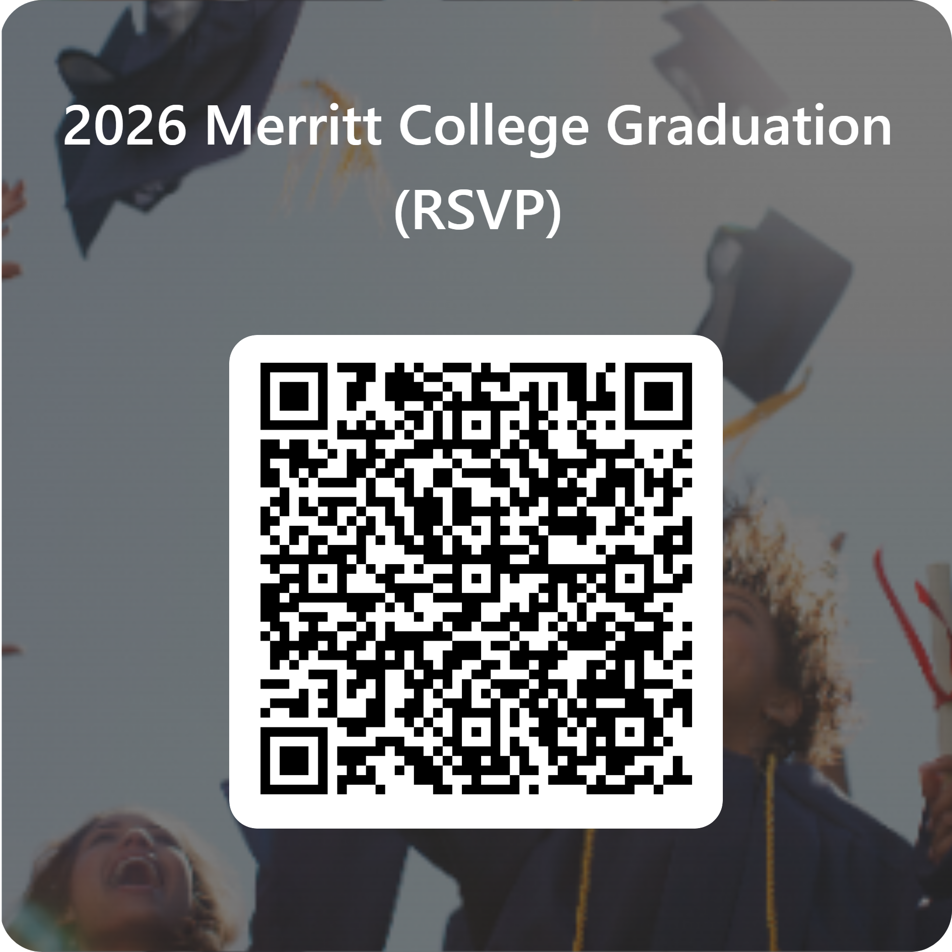 2026 Merritt Graduation RSVP QR Code