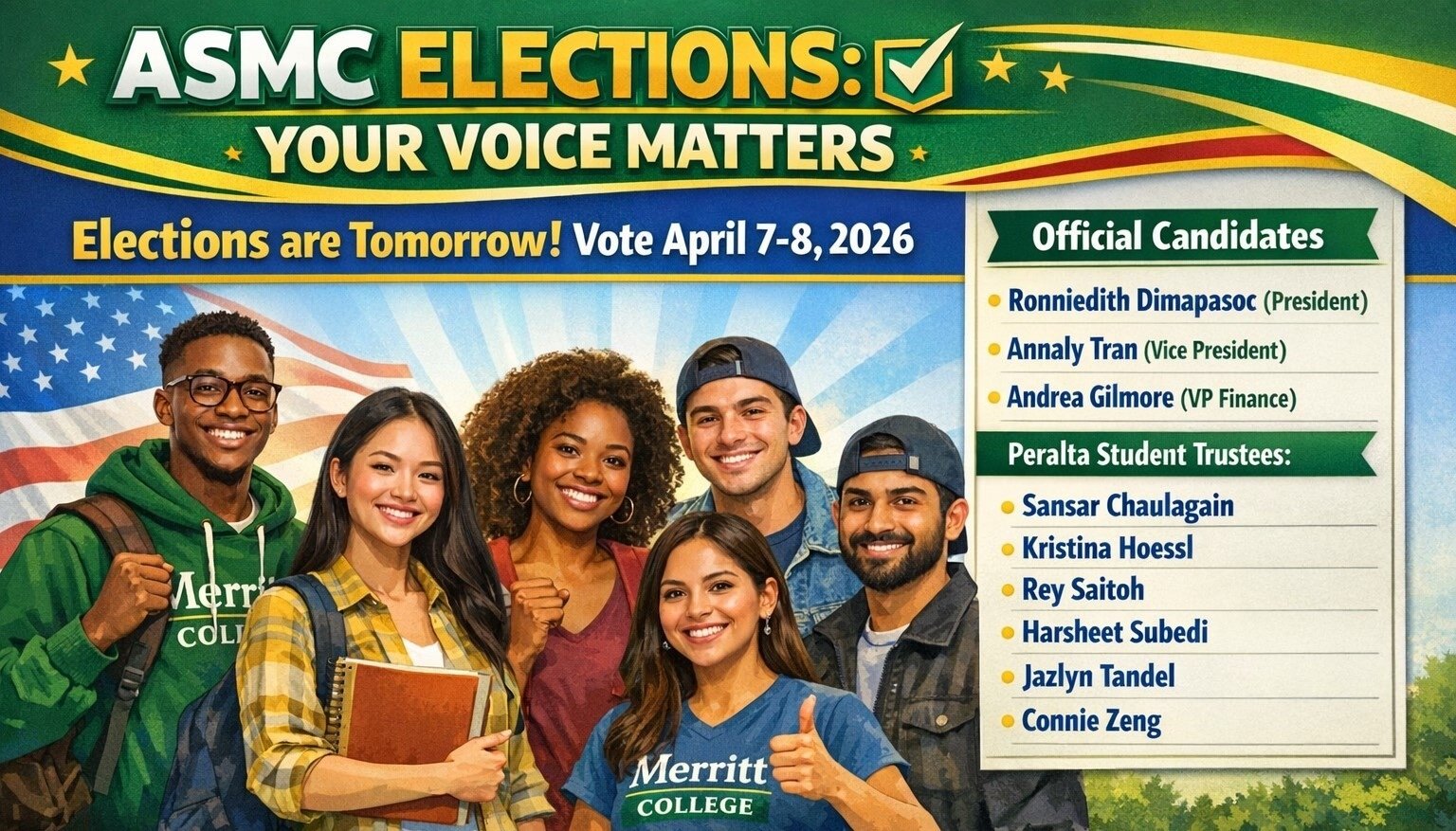ASMC Student Elections Flyer
