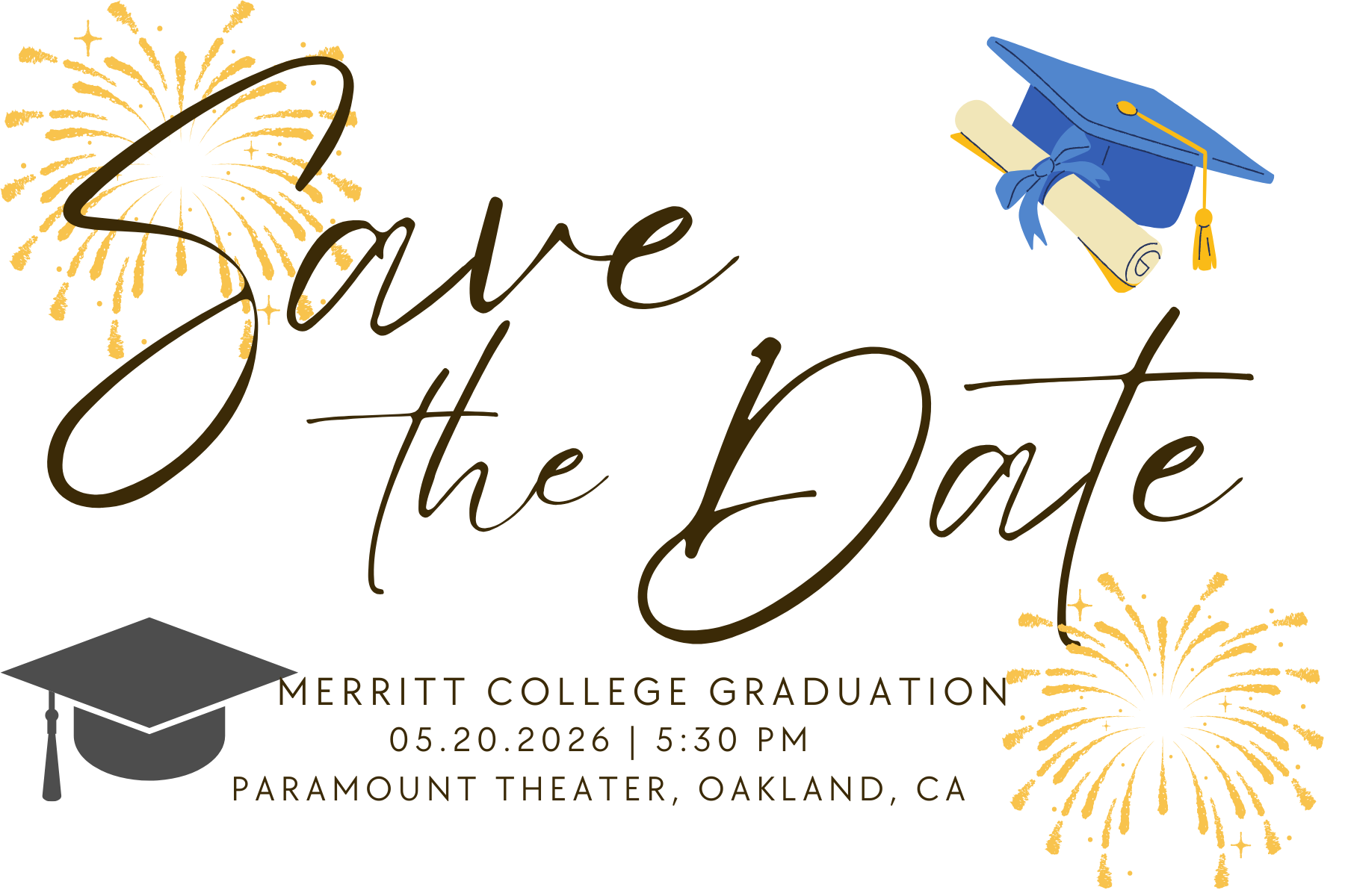 Merritt 2026 Graduation Save the Date