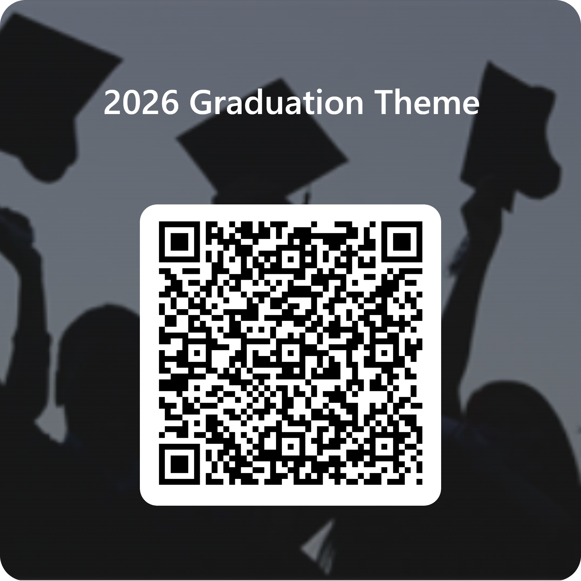 Merritt College 2026 Graduation Theme QR Code