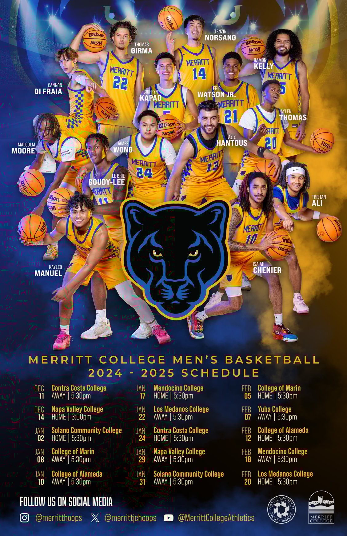 Merritt College Mens Basketball 2025-1