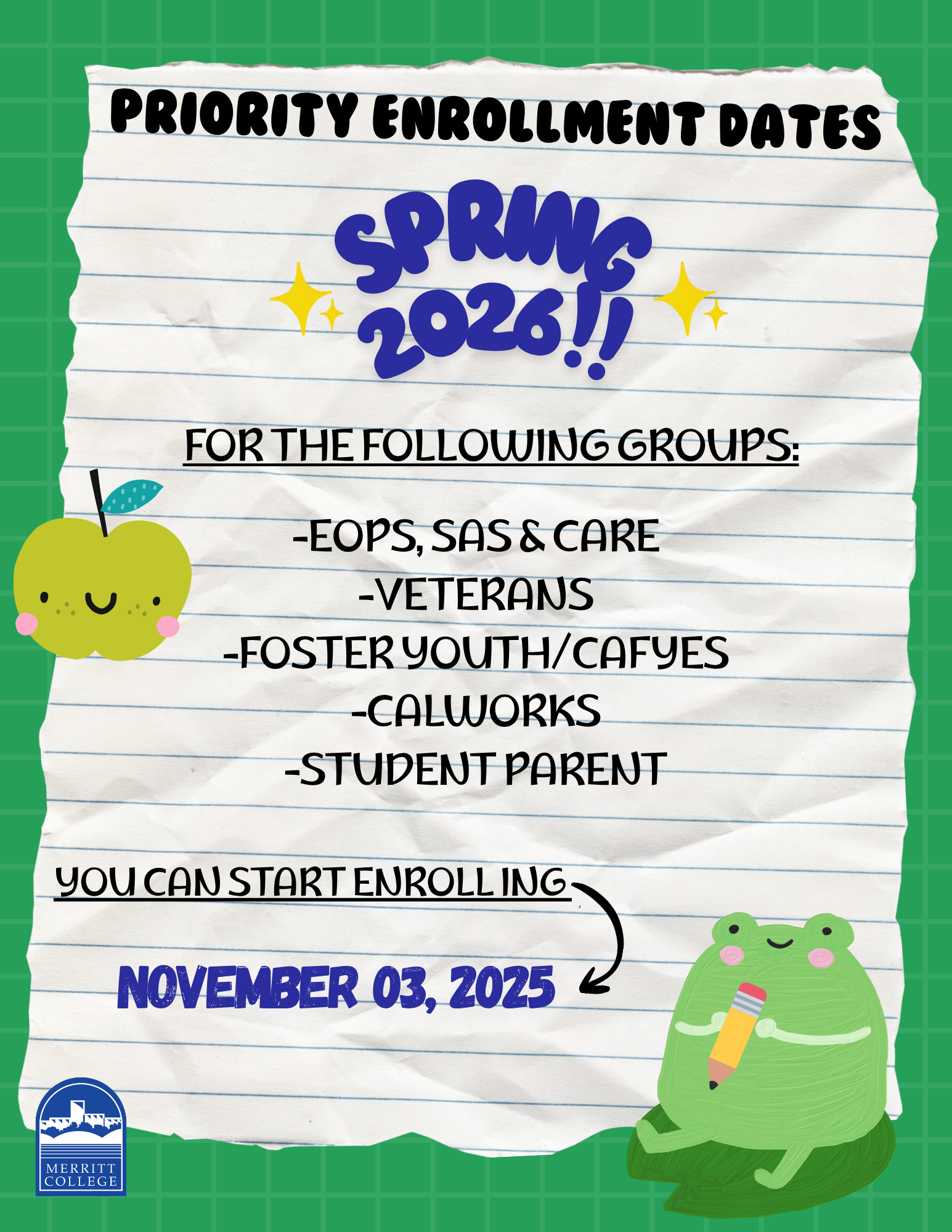 Sp26 Enrollment Dates #1